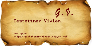 Gestettner Vivien névjegykártya
